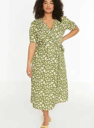 Tie Detail Floral Print Dress
