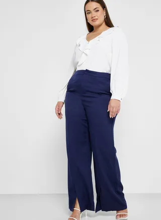 Seam Detail High Waist Pants