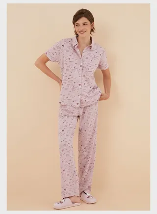 Button Down Pyjama Shirt