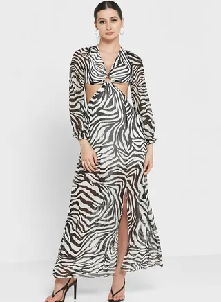 Cut Out Knitted Dress