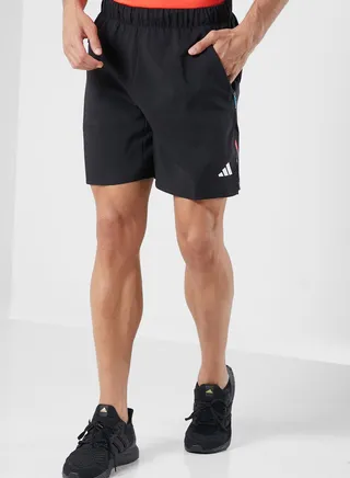 3 Stripe Train Icons Shorts