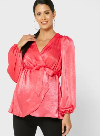 V-Neck Wrap Top