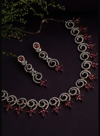 Gold Plated Designer Necklace Set