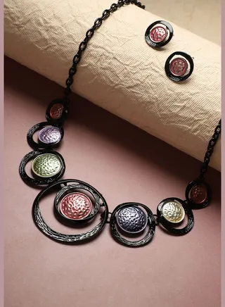 Trendy Designer Party Wear Necklace and Earring Set For Women