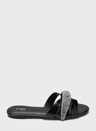 Open Toe Flat Sandals