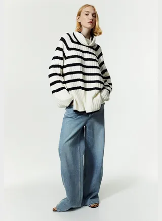 Ribbed Detail Sweater