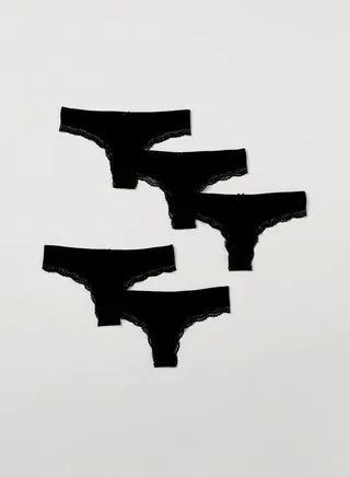 5 Pack High Leg Brief