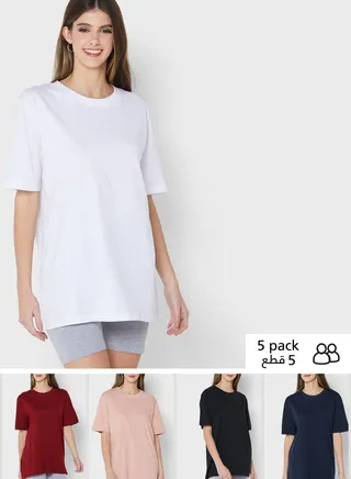 5 Pack Oversized T-Shirt