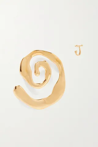 Jacquemus - Les Créoles Turbi Gold-tone Earrings - One size