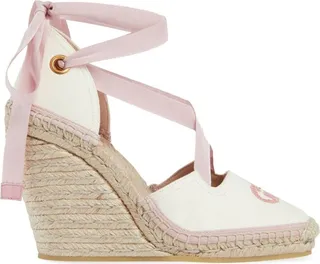 Logo-Patch Ribbon-Tie Espadrilles