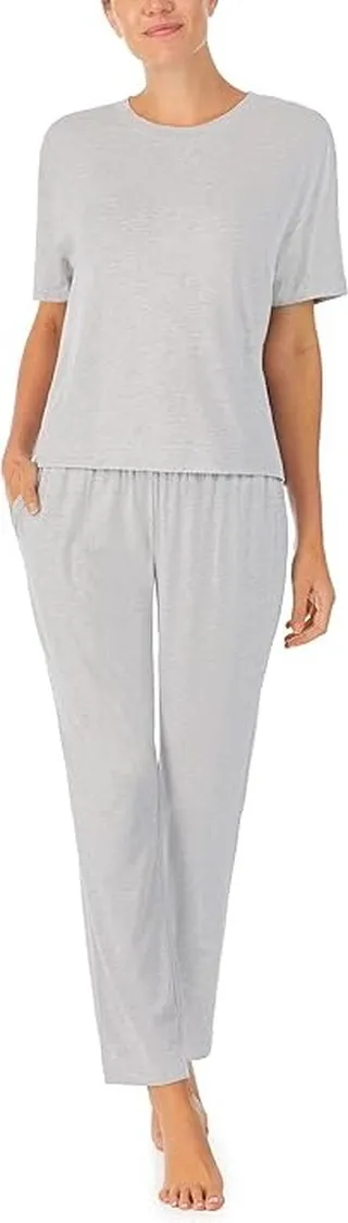 Sanctuary Short Sleeve Tee Cropped PJ Set (Grey) Women's Pajama Sets