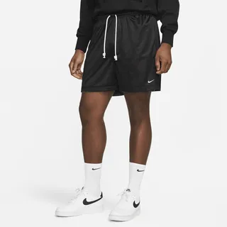 Nike Men's Dri-FIT Standard Issue Reversible 6" Basketball Shorts in Black