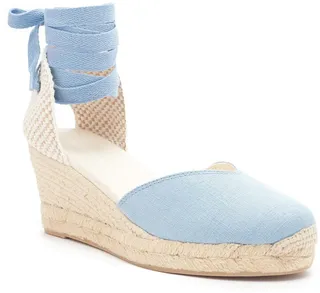 Lyon Ankle Wrap Wedge Espadrille