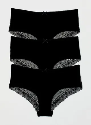 3 Pack High Leg Brief