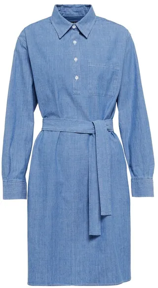 Plaja cotton chambray shirt dress