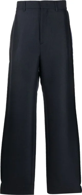 Tailored-Cut Wide-Leg Trousers