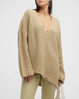 Oversized V-Neck Sweater