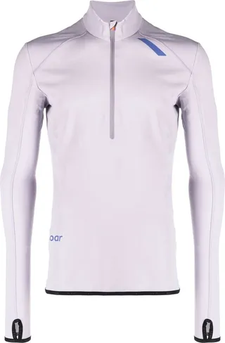 Purple WoolTech Half-Zip Running Top