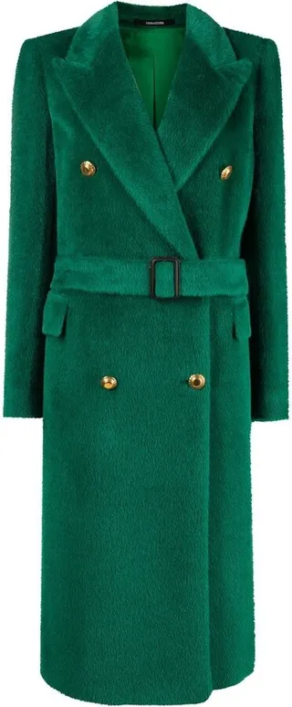 Double-Breasted Belted Coat