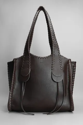 Mony Tote In Brown Leather