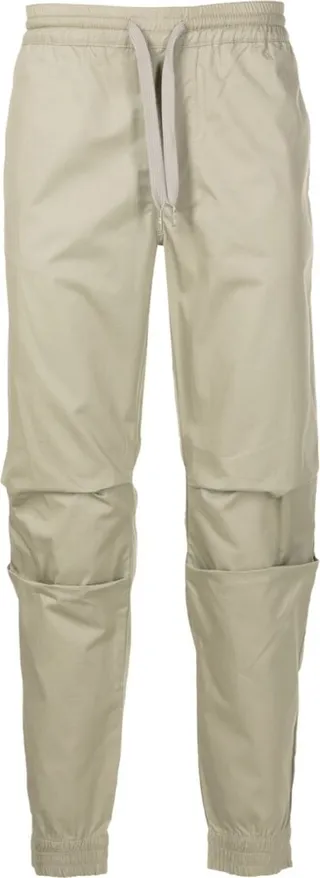 Drawstring-Waist Straight-Leg Trousers