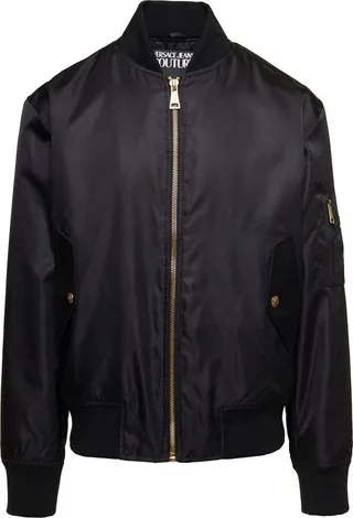Versace Jeans Couture Baroque-Printed Zipped Bomber Jacket