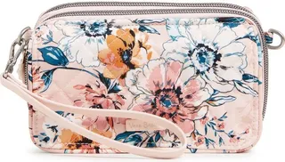 Vera Bradley Women's Performance Twill RFID All in One Crossbody Bag Black