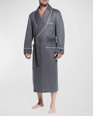 Men's Solid Shawl Robe