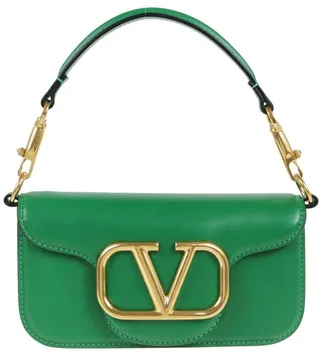 Valentino Locò VLogo Plaque Small Shoulder Bag