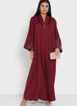 Embellished Detail Abaya