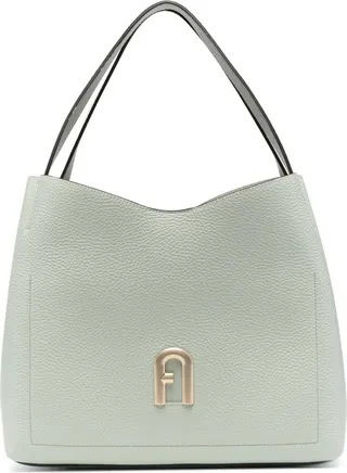 Primula leather tote bag