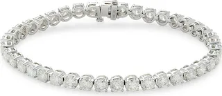 14K White Gold & 10.00 TCW Diamond Tennis Bracelet