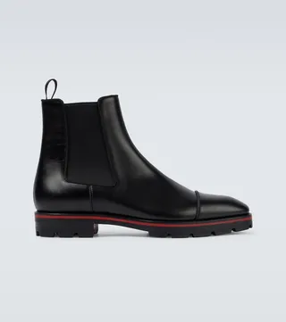 Melon Flat leather Chelsea boots