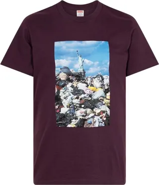 Trash photograph-print T-shirt