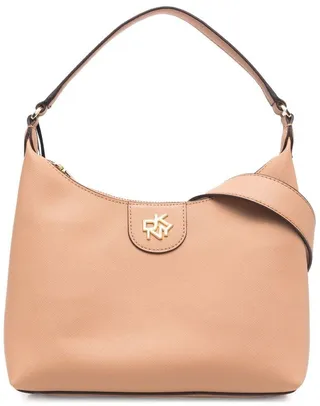 Calf Leather Textured Shoulder Bag