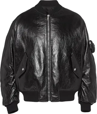Nappa Leather Bomber Jacket