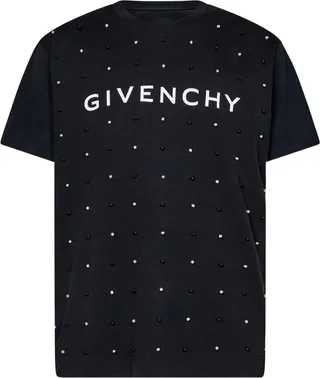 Givenchy Logo Printed Embellished T-Shirt