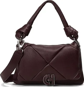 Cole Haan Quilted Shoulder Bag (Winetasting) Handbags