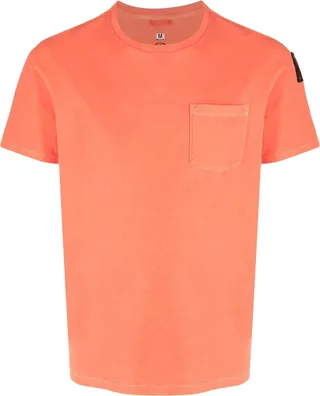 chest-pocket cotton T-shirt
