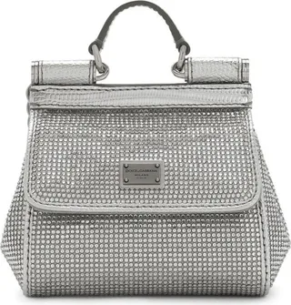 KIM DOLCE&GABBANA crystal-embellished Sicily shoulder bag