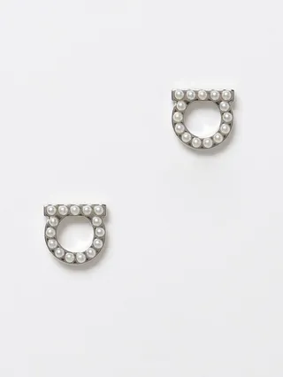 Salvatore Ferragamo Gancini earrings