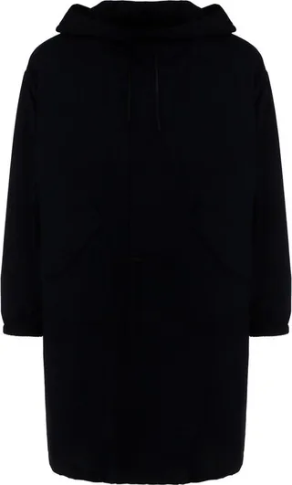 Jil Sander Logo-Printed Hooded Raincoat