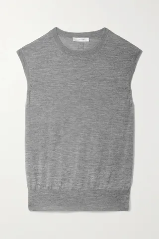 The Row - Balham Cashmere Top - Gray