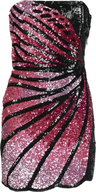 Arabelle sequined strapless dress