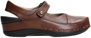 Mary Jane Strap Leather Clog