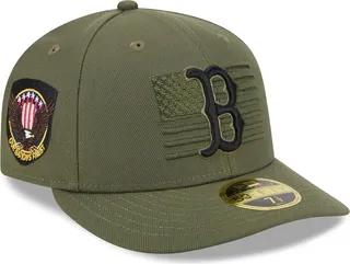 Men's New Era Green Boston Red Sox 2023 Armed Forces Day Low Profile 59FIFTY Fitted Hat