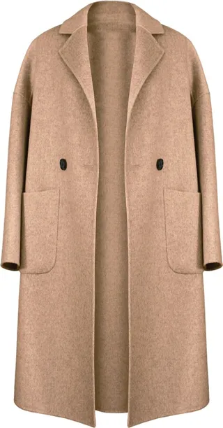 Belle & Bloom - Publisher Double-Breasted Wool Blend Coat - Oat