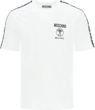 Moschino Logo Tape Crewneck T-Shirt