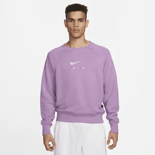 Men's Nike Sportswear Air French Terry Crew in Purple