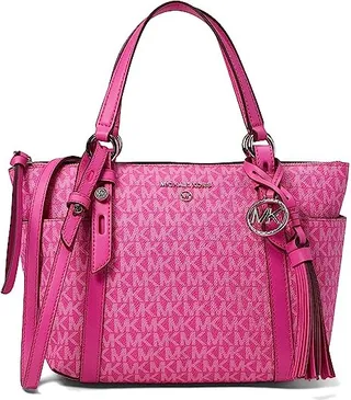 MICHAEL Michael Kors Sullivan Small Convertible Top Zip Tote (Cerise) Tote Handbags